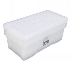 Wham Crystal Plastic Storage Box & Lid Size 17 (62 Litre)